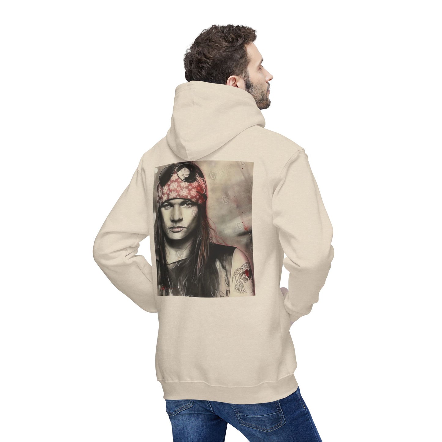 Unisex Hooded Sweatshirt with Rock Band Design – Made in US
