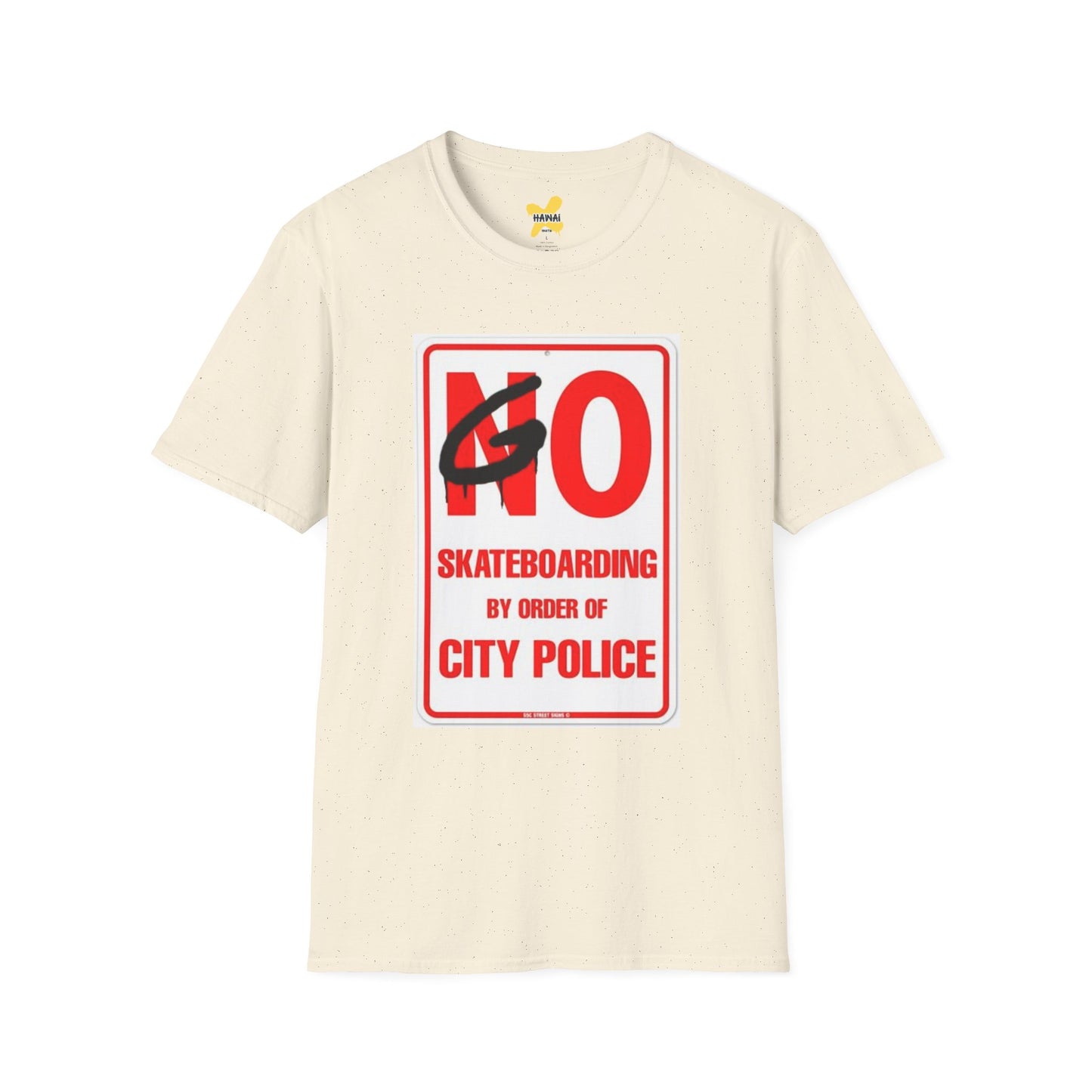 No Skateboarding Funny Unisex T-Shirt - City Police Sign Design