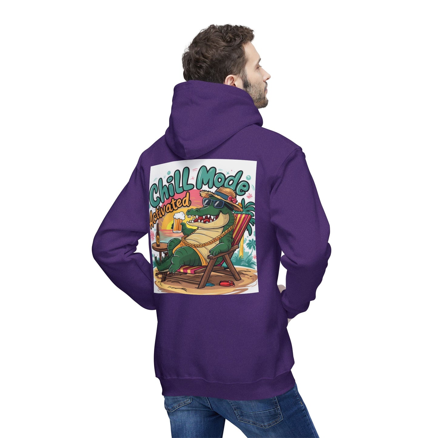 Chill Mode Activated Unisex Hooded Sweatshirt - Perfect for Relaxation