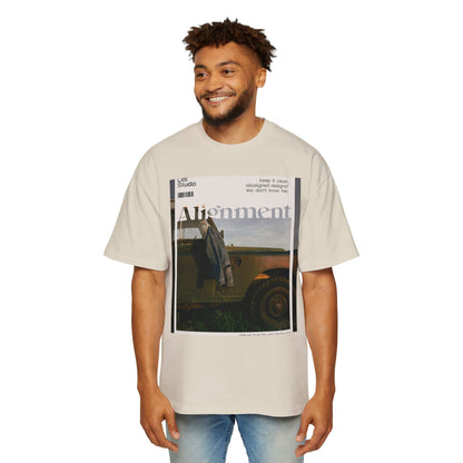 Alignment Vintage Jeep Graphic Tee – Men's Oversized Photo Print