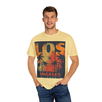 Los Angeles Sunset T-Shirt | Unisex Garment-Dyed Tee