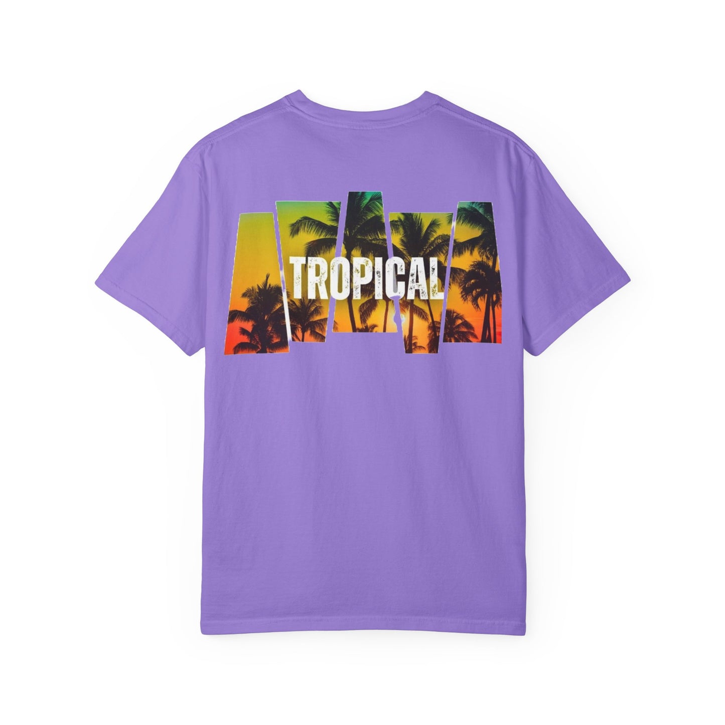 Tropical Vibes Unisex Garment-Dyed T-shirt
