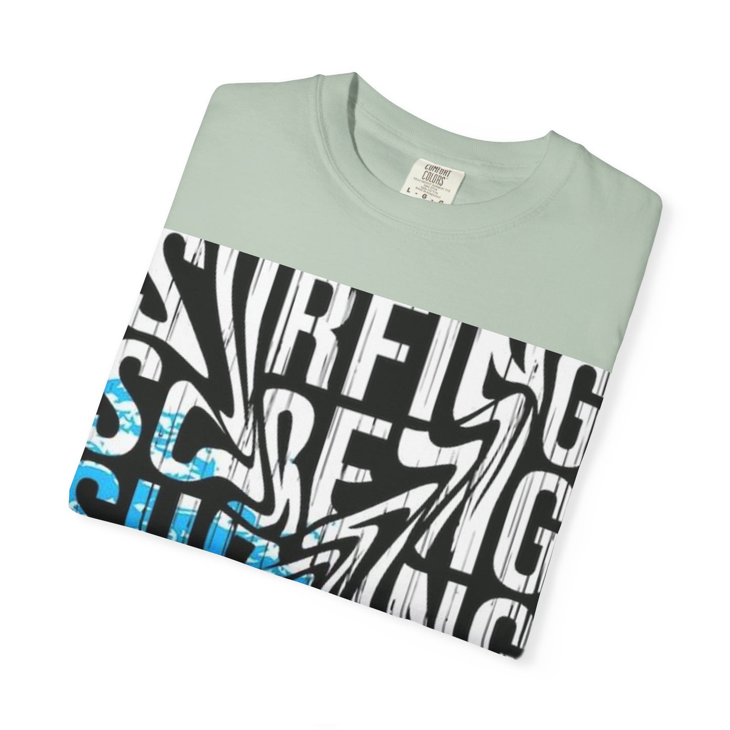 Wave Surfing Unisex Garment-Dyed T-Shirt | Casual Beachwear, Summer Style, Surfing Gift, Graphic Tee, Coastal Vibes