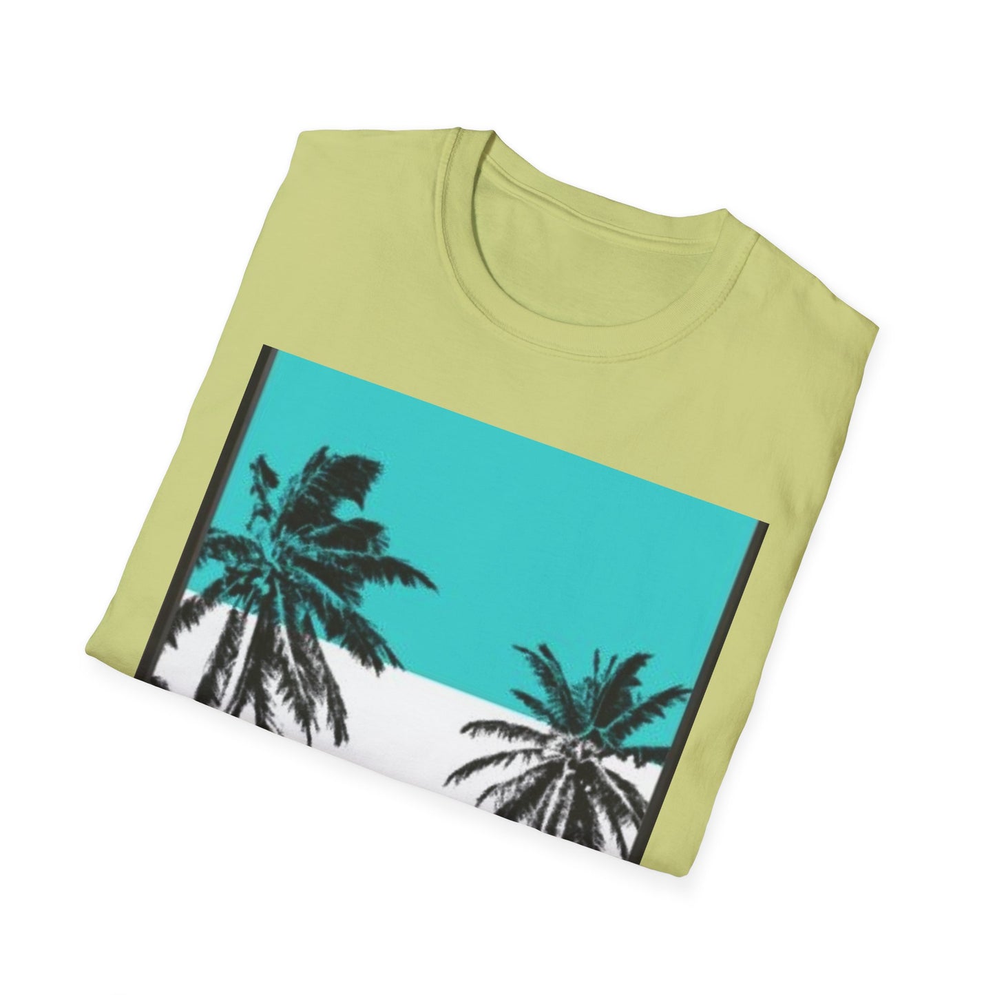 Tropical Palm Tree T-Shirt, Beach Vibes Tee, Summer Casual Wear, Vacation Top, Unisex Softstyle Shirt, Gift for Nature Lovers