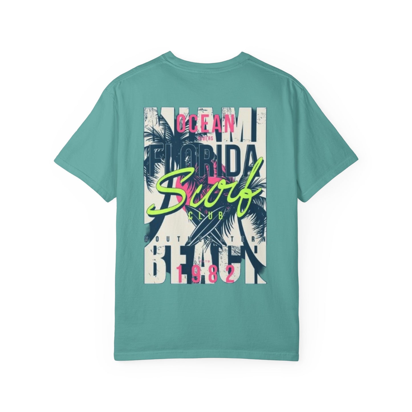 Ocean Florida Surf Club T-Shirt - Unisex Garment-Dyed Tee for Beach Lovers