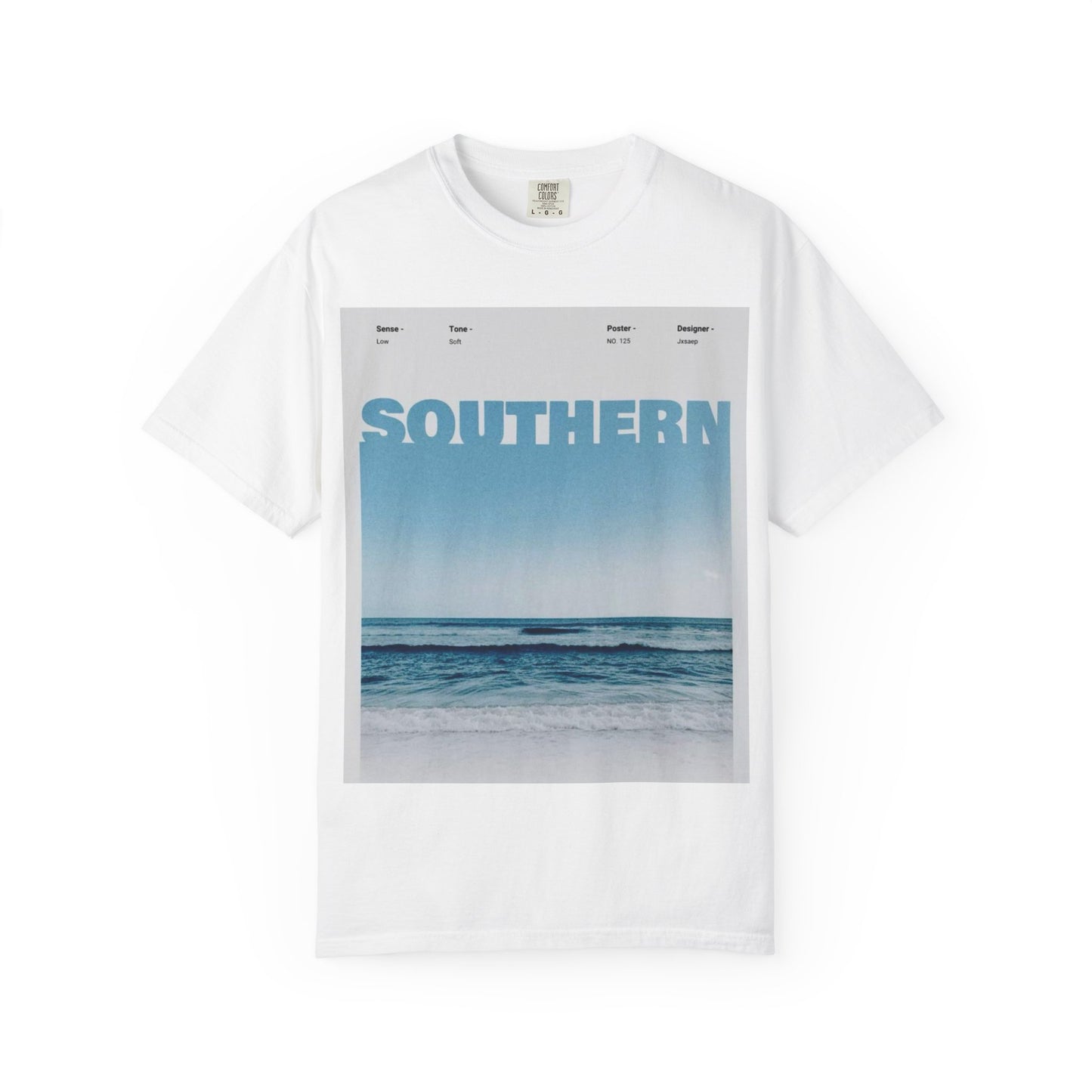 Southern Beach Photo T-Shirt — Ocean Waves Graphic Tee