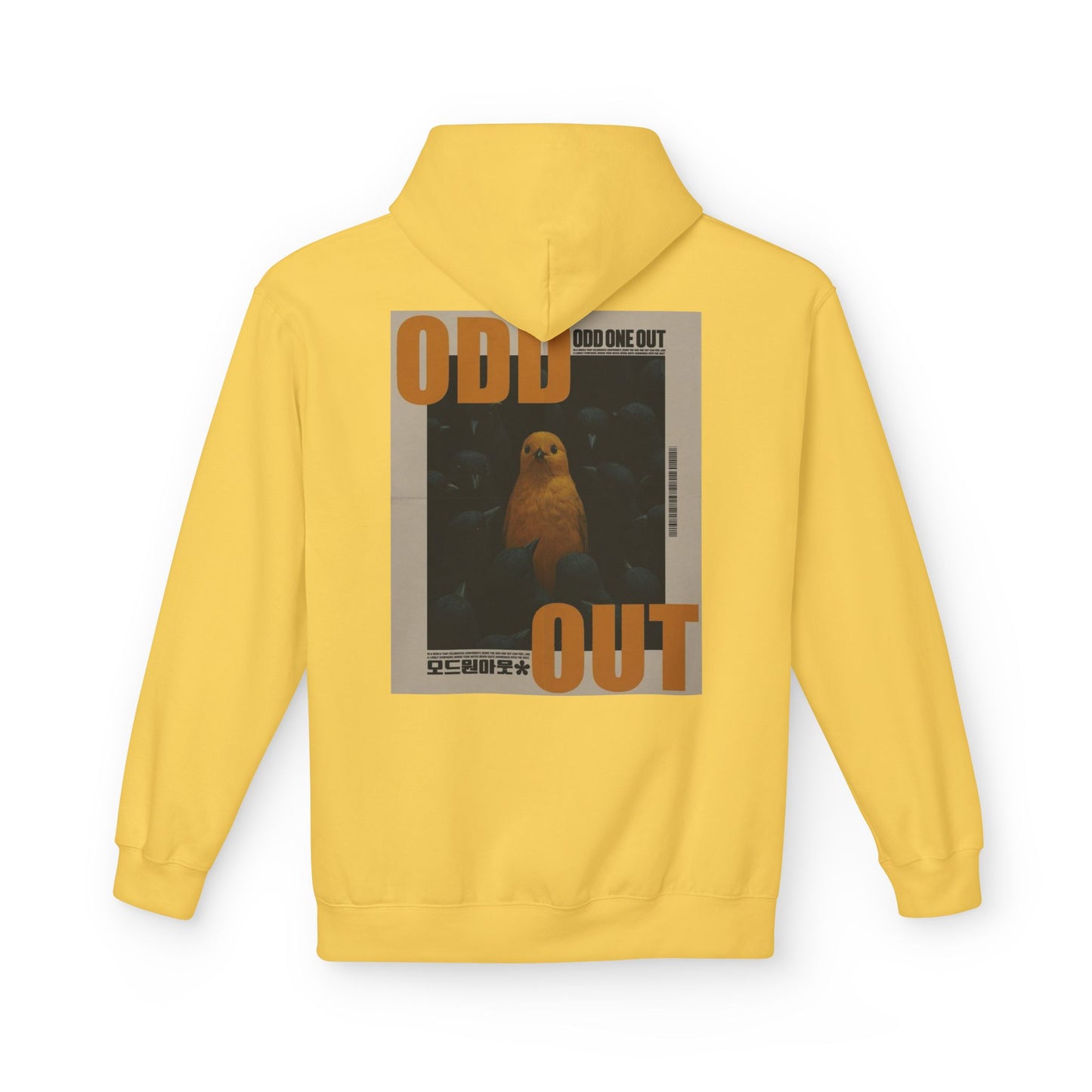 Unisex Fleece Hoodie - "Odd One Out" Design