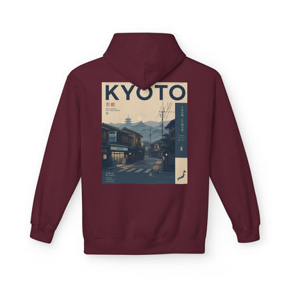 Kyoto Vintage Travel Hoodie — Retro Japan Street Scene Sweatshirt