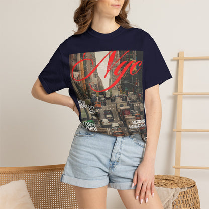 NYC Traffic Photo Tee — Midtown Manhattan Hudson Yards Graphic T-Shirt