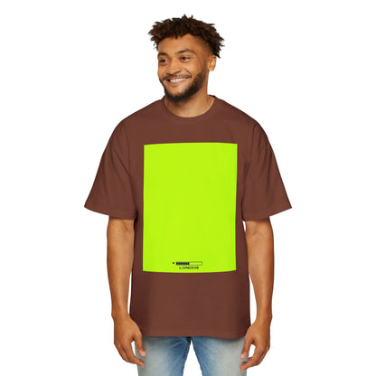 Oversized Tee — Neon Green Minimal Graphic "SUMMER LOVEDAY"