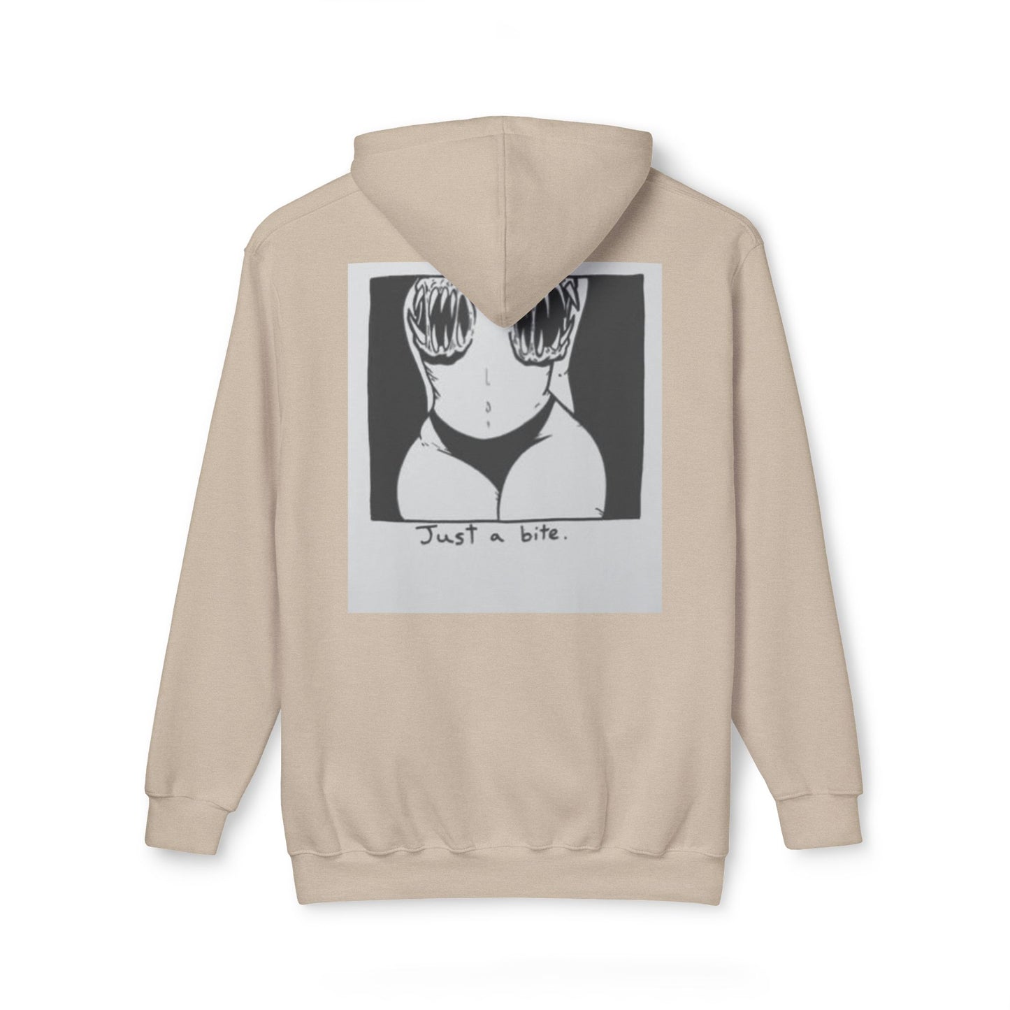 Unisex Hooded Sweatshirt with 'Just a Bite' Design - Casual Comfort for Every Occasion