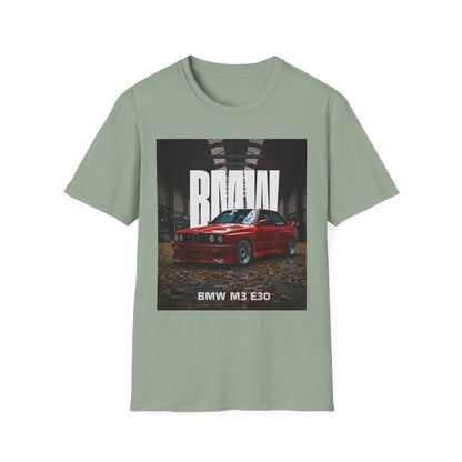 Classic BMW M3 E30 Unisex T-Shirt - Car Enthusiast Tee, Retro Automotive Shirt, Gift for Him, Birthday Apparel, Casual Style