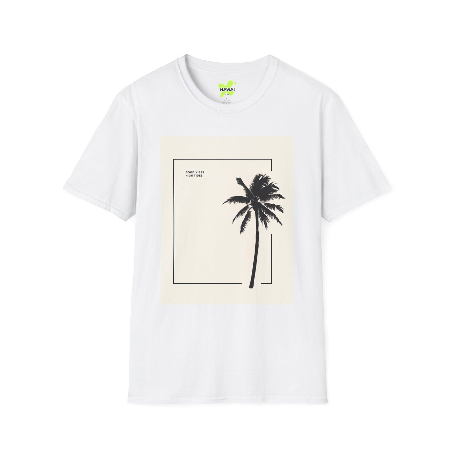 Unisex Softstyle T-Shirt - 'Good Vibes' Palm Tree Design for Casual Wear