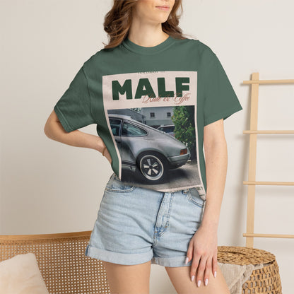 Vintage Porsche Photo Tee — "MALF Live to Ride" Graphic T-Shirt
