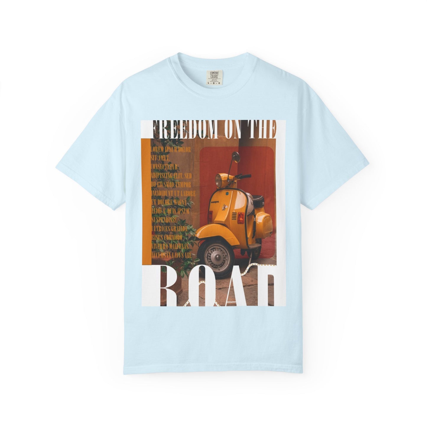 Vintage Vespa 'Freedom on the Road' T-Shirt