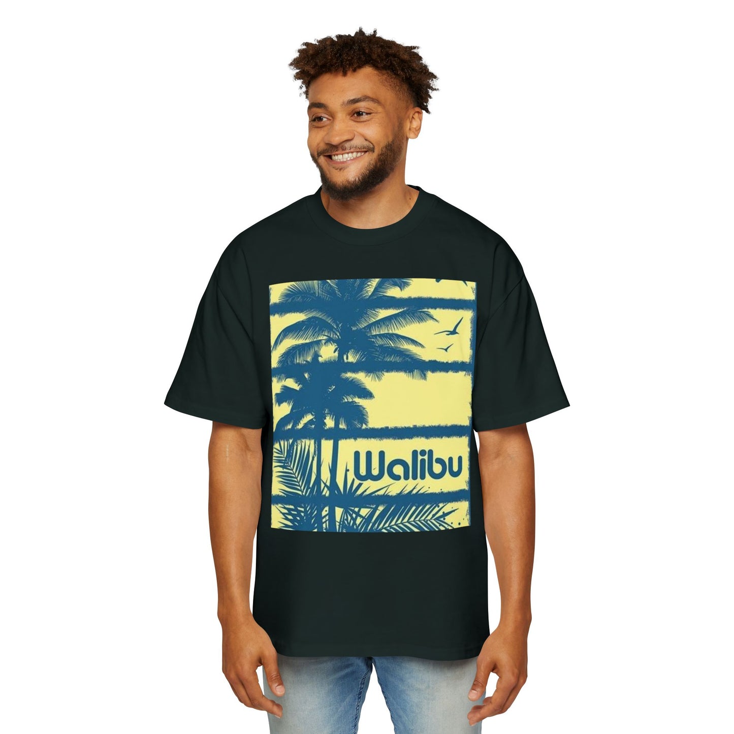 Malibu Palm Tee — Vintage Surf Graphic T-Shirt
