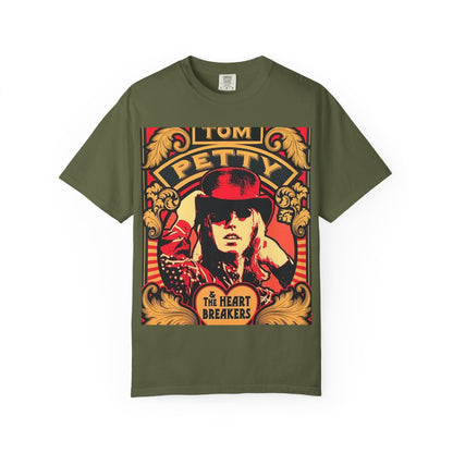 Vintage Rock Tee - Tom Petty Inspired Unisex Garment-Dyed T-shirt, Music Lover Gift, Casual Style, Band Merch, Retro Apparel
