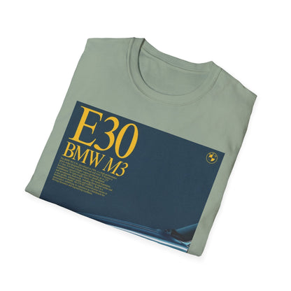 BMW E30 M3 Graphic Tee, Unisex Car Lover Shirt, Automotive Gift, Vintage T-Shirt, Car Enthusiast Apparel, Perfect for Birthdays