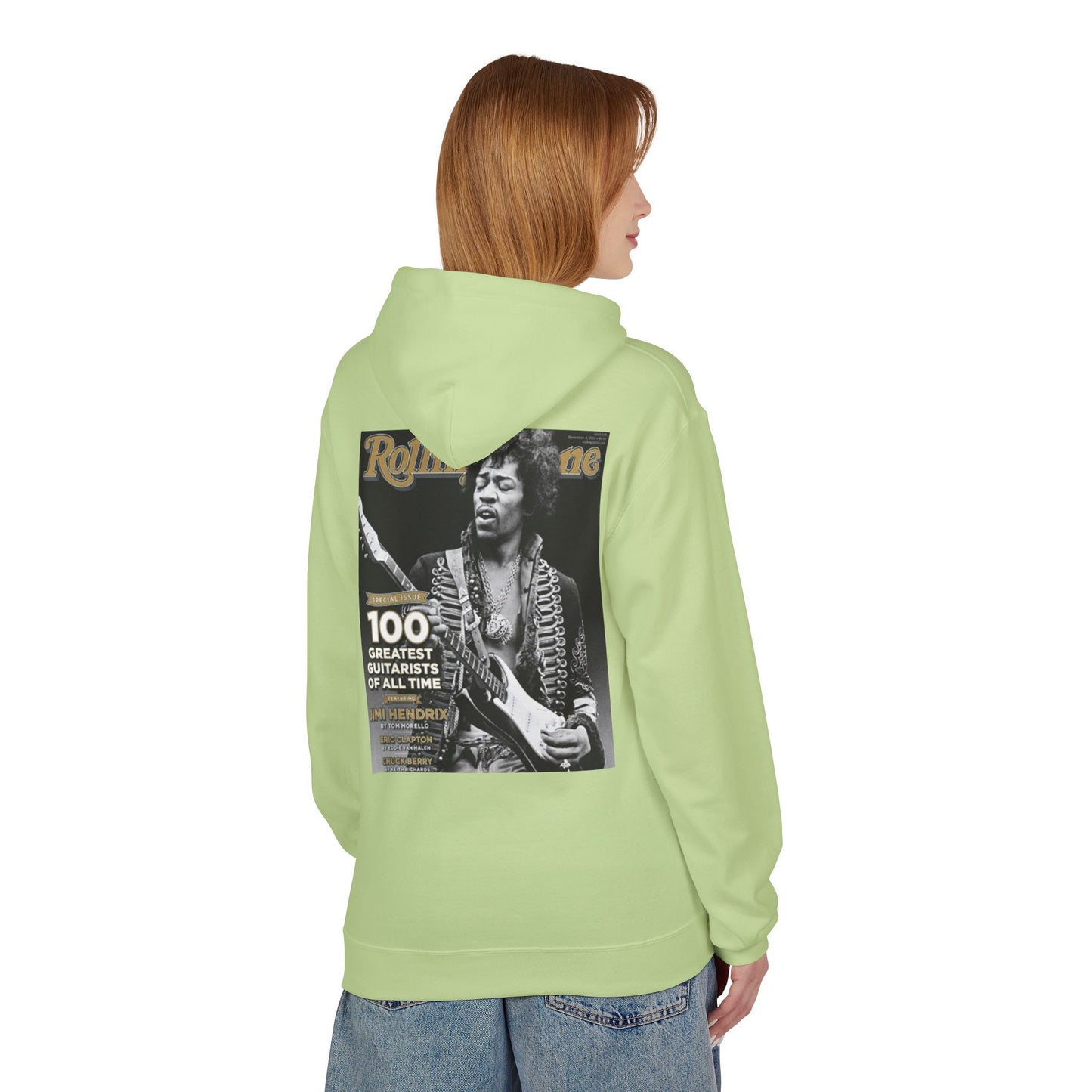 Jimi Hendrix Tribute Fleece Hoodie - Unisex Midweight Softstyle