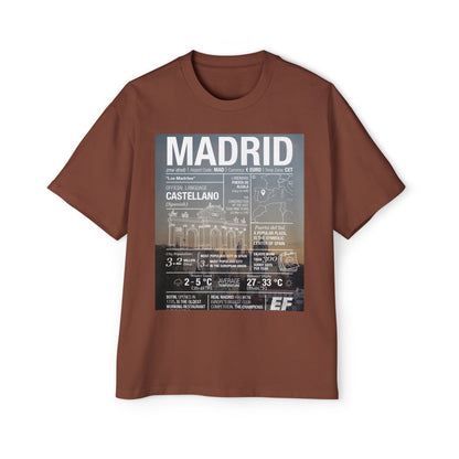 Madrid Graphic Tee — Vintage City Weather Poster T‑Shirt