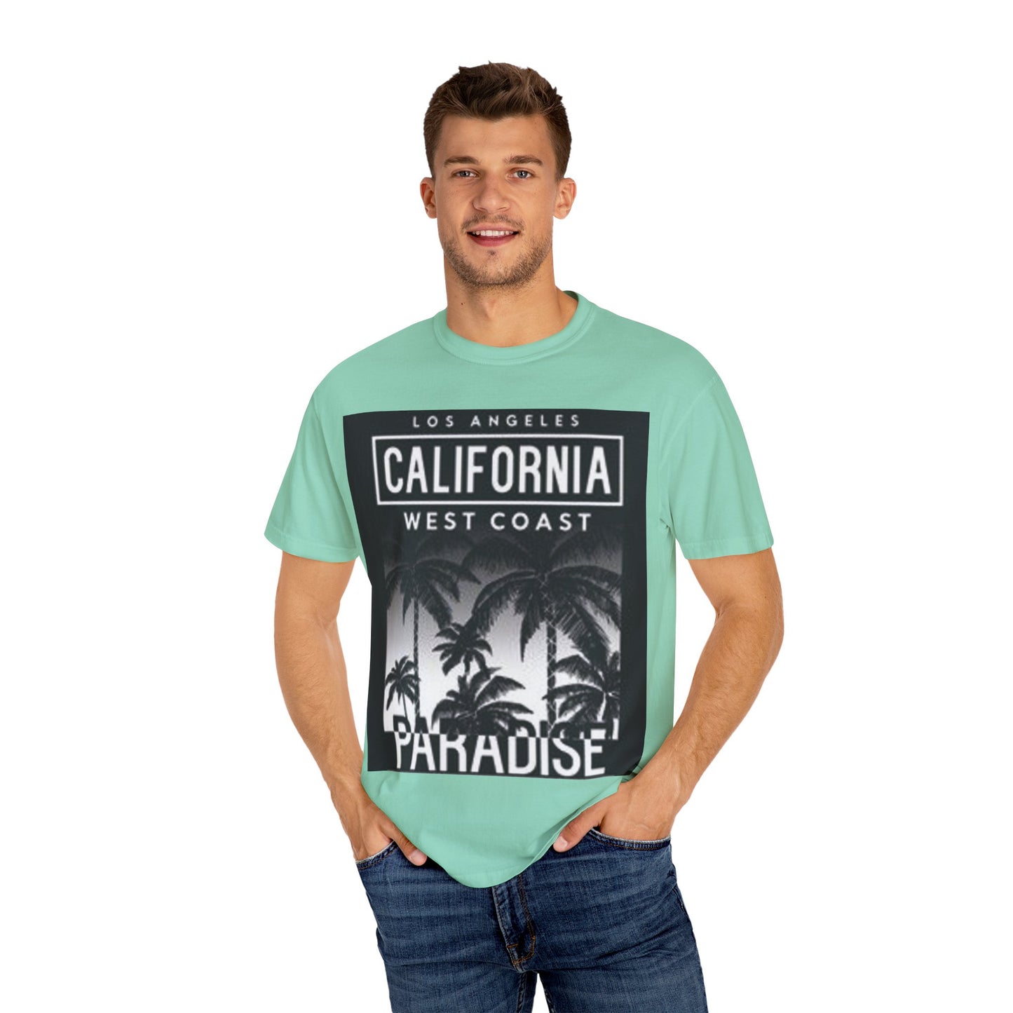 West Coast Paradise T-Shirt, Unisex Graphic Tee, California Style Shirt, Summer Vibes Top, Beachwear, Travel Souvenir