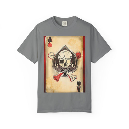 Vintage Skull & Ace of Spades Unisex T-Shirt - Perfect for Gamers and Rock Fans