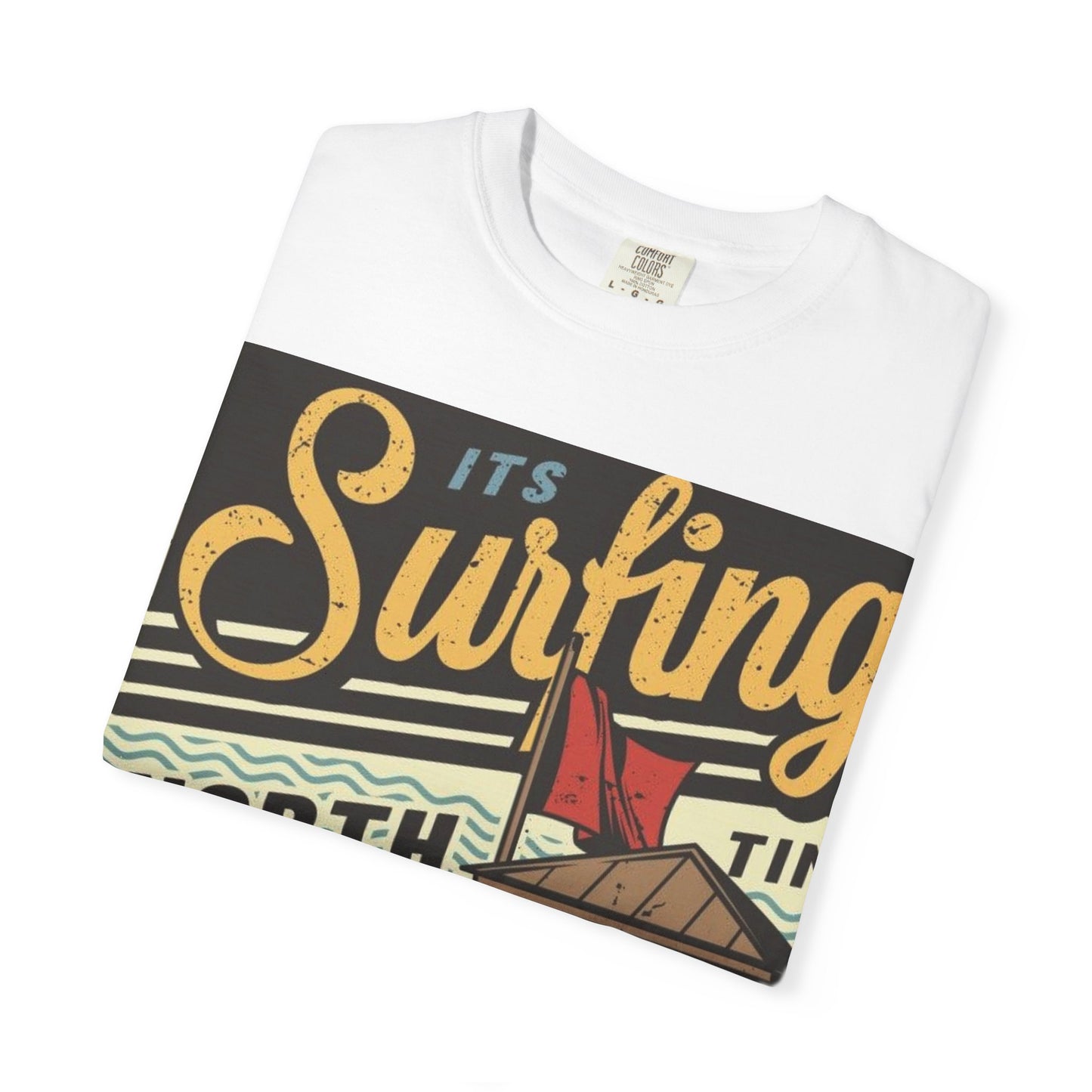 Surf Vibes Unisex T-Shirt - Retro Beach Tee, Casual Style, Summer Wear, Gift for Beach Lovers, Surfing Enthusiasts