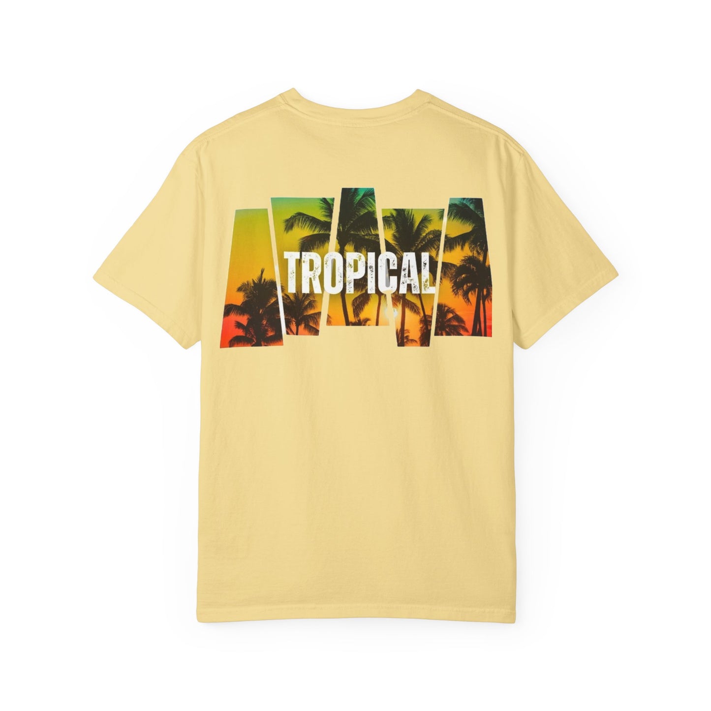 Tropical Vibes Unisex Garment-Dyed T-shirt