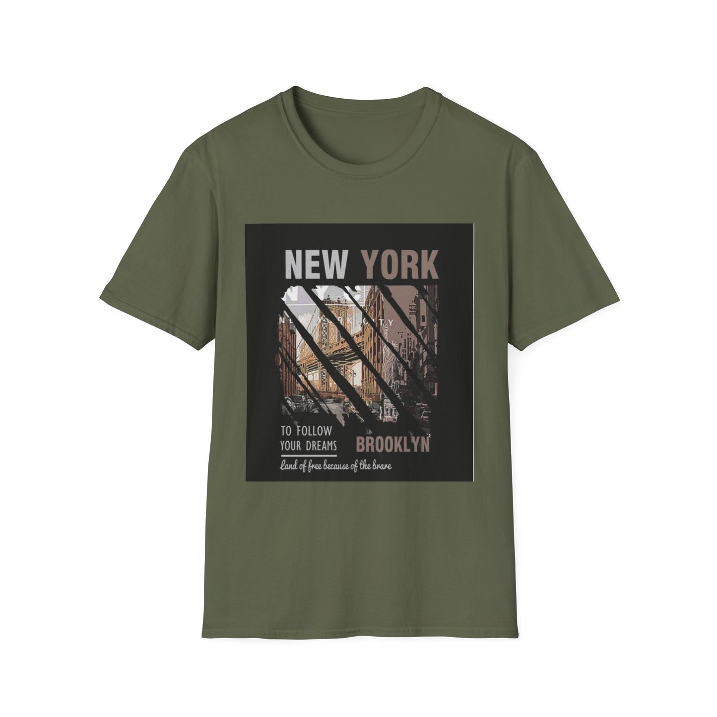 New York Brooklyn Vintage Photo T-Shirt — 'To Follow Your Dreams' Graphic Tee