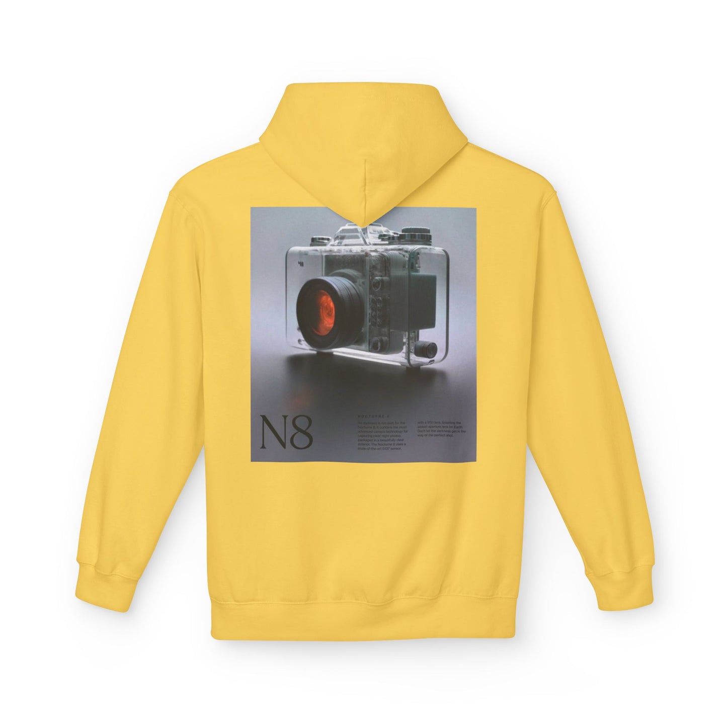 Retro Camera Photo Hoodie, Cozy Unisex Fleece Sweatshirt for Photography Lovers, Fashion Gift for Birthdays, Casual Wear, Everyday Style