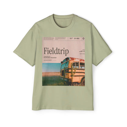 Fieldtrip Graphic Tee — Vintage School Bus Photo Print