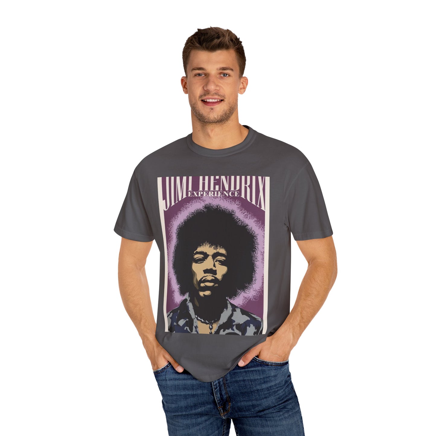 Jim Hendrix Experience Unisex Garment-Dyed T-Shirt - Vintage Rock Tee for Music Lovers