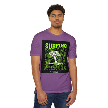 Surfing Vibes Unisex CVC Jersey T-shirt - Retro California Style
