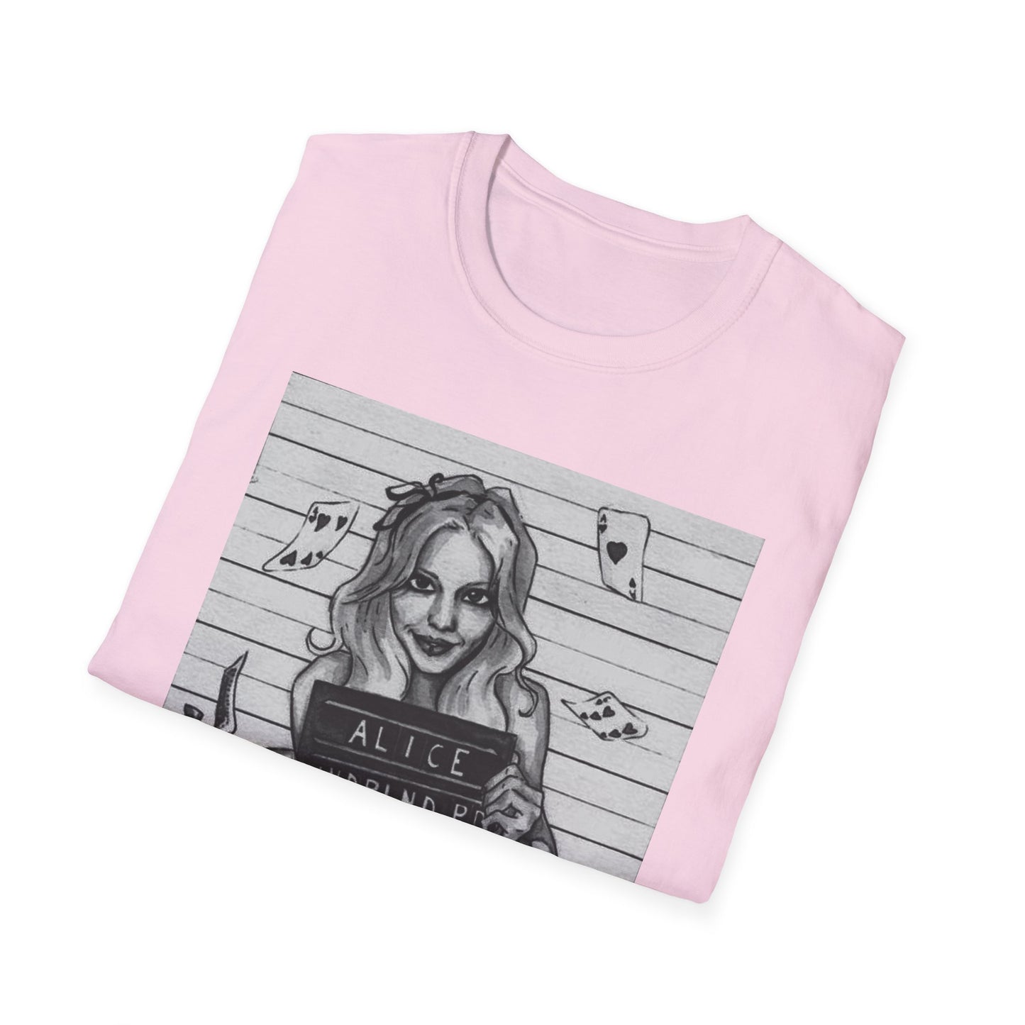 Alice in Wonderland Inspired Softstyle T-Shirt - Vintage Design