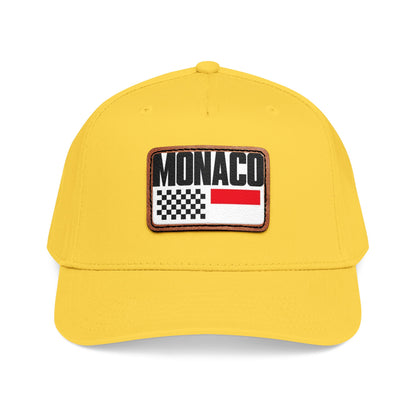 Monaco Leather Patch Baseball Cap – Vintage Racing Flag Hat