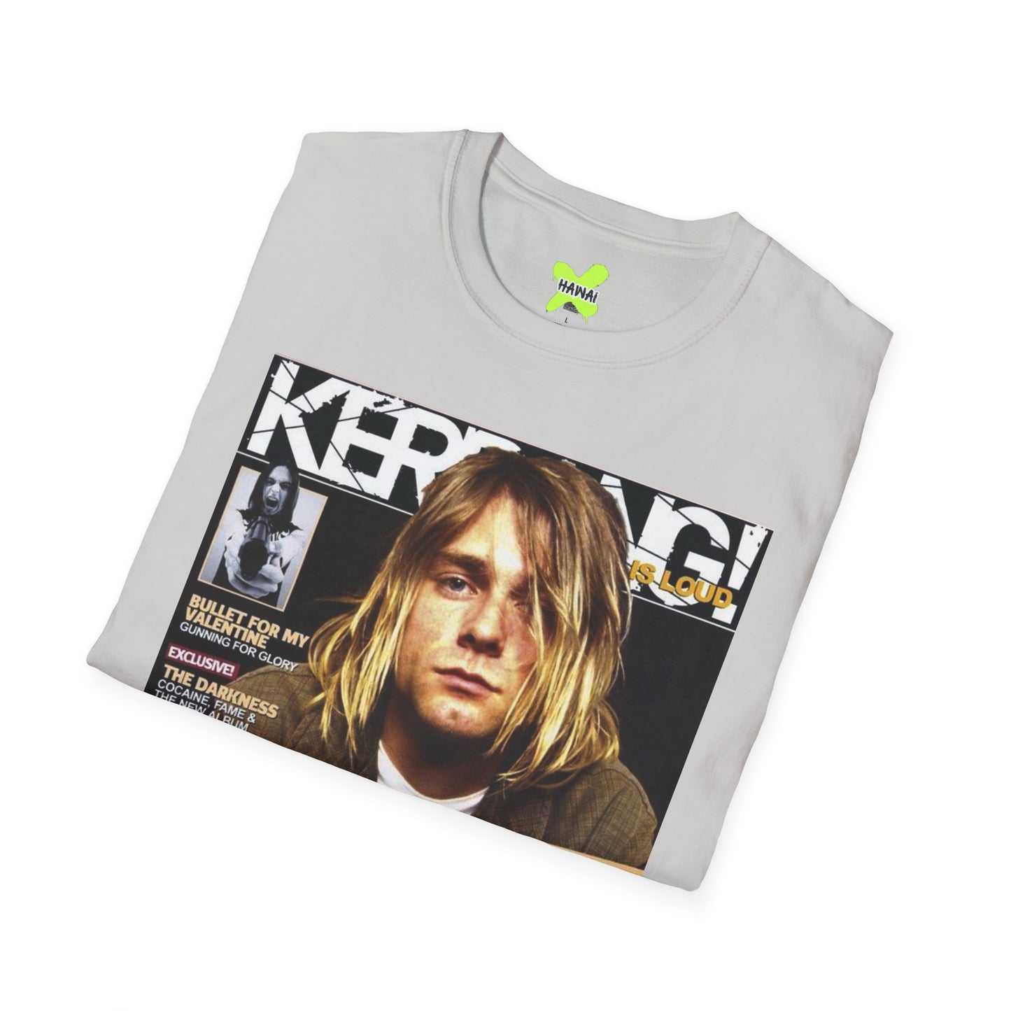 Retro Nirvana Unisex Softstyle T-Shirt - Vintage Magazine Design
