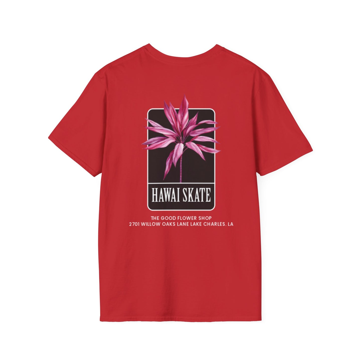 Hawaii Skate Floral Unisex T-Shirt - Relaxed Fit Graphic Tee