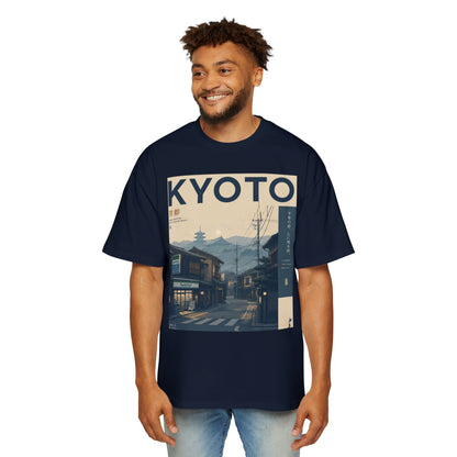Kyoto Vintage Travel Tee — Japanese Street Scene Graphic T-Shirt