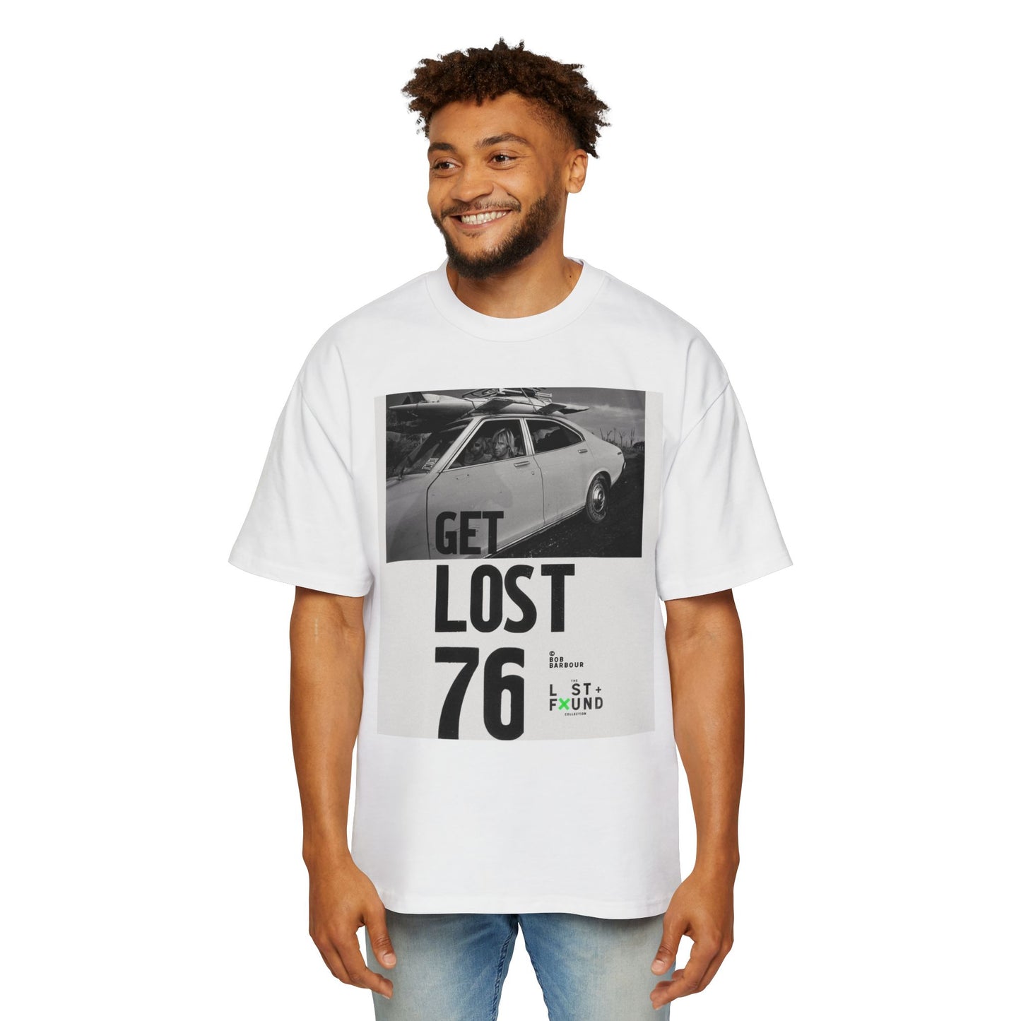 Get Lost 76 Tee — Vintage Car Graphic Oversized T‑Shirt