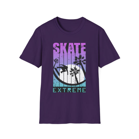 Skate Extreme Unisex Softstyle T-Shirt - Vibrant Graphic Tee for Skate Enthusiasts