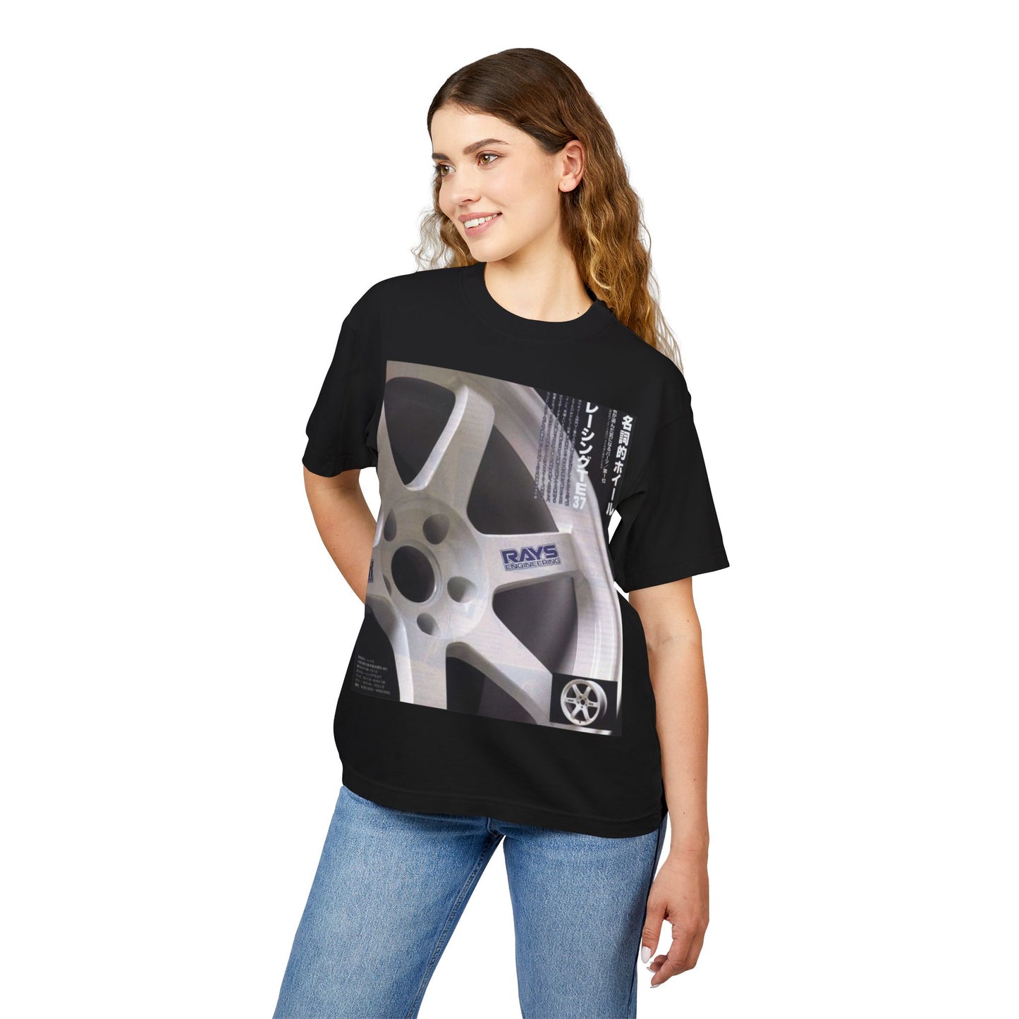 Rays Wheel Graphic Tee - JDM Racing Rim T-Shirt