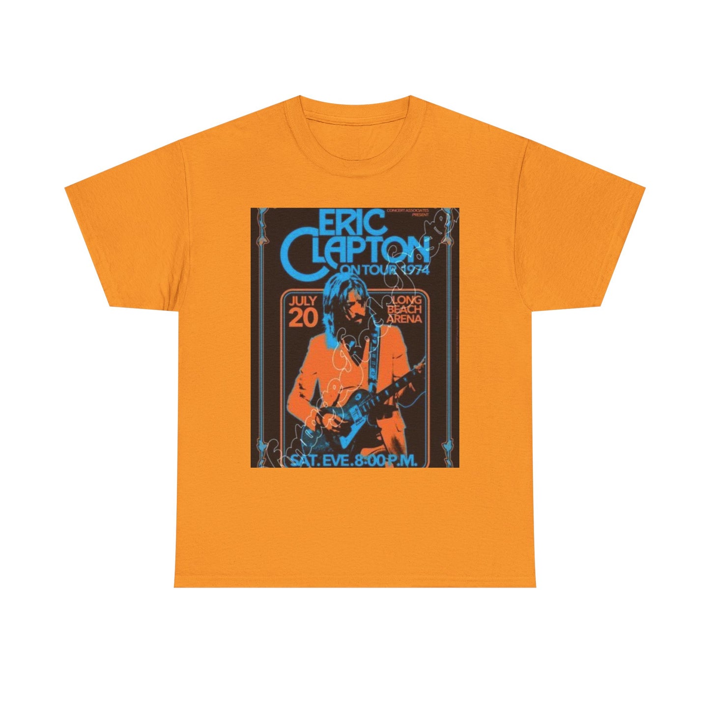 Eric Clapton Vintage Concert Tee, Music Lover Gift, 70s Tour T-Shirt, Rock and Roll Apparel, Retro Graphic Tee, Unisex Style