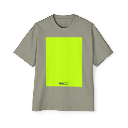 Oversized Tee — Neon Green Minimal Graphic "SUMMER LOVEDAY"