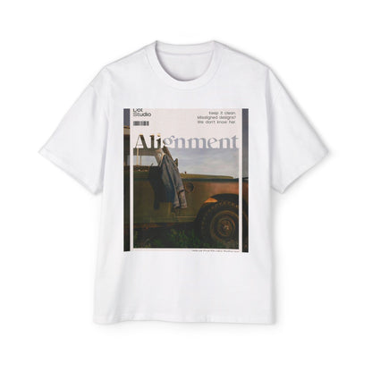 Alignment Vintage Jeep Graphic Tee – Men's Oversized Photo Print