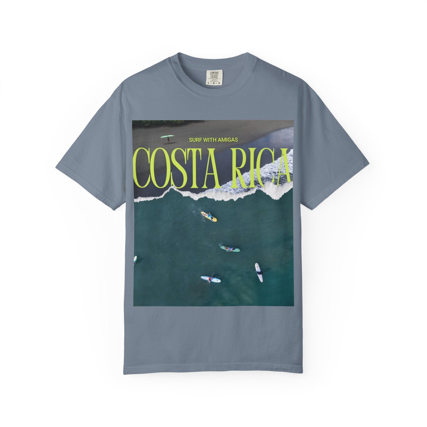 Costa Rica Surf T-Shirt — Aerial Wave & Surfers Graphic Tee