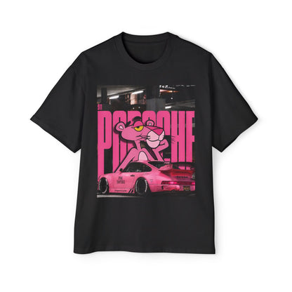 Pink Panther Streetwear Tee — Retro Racing Graphic Shirt