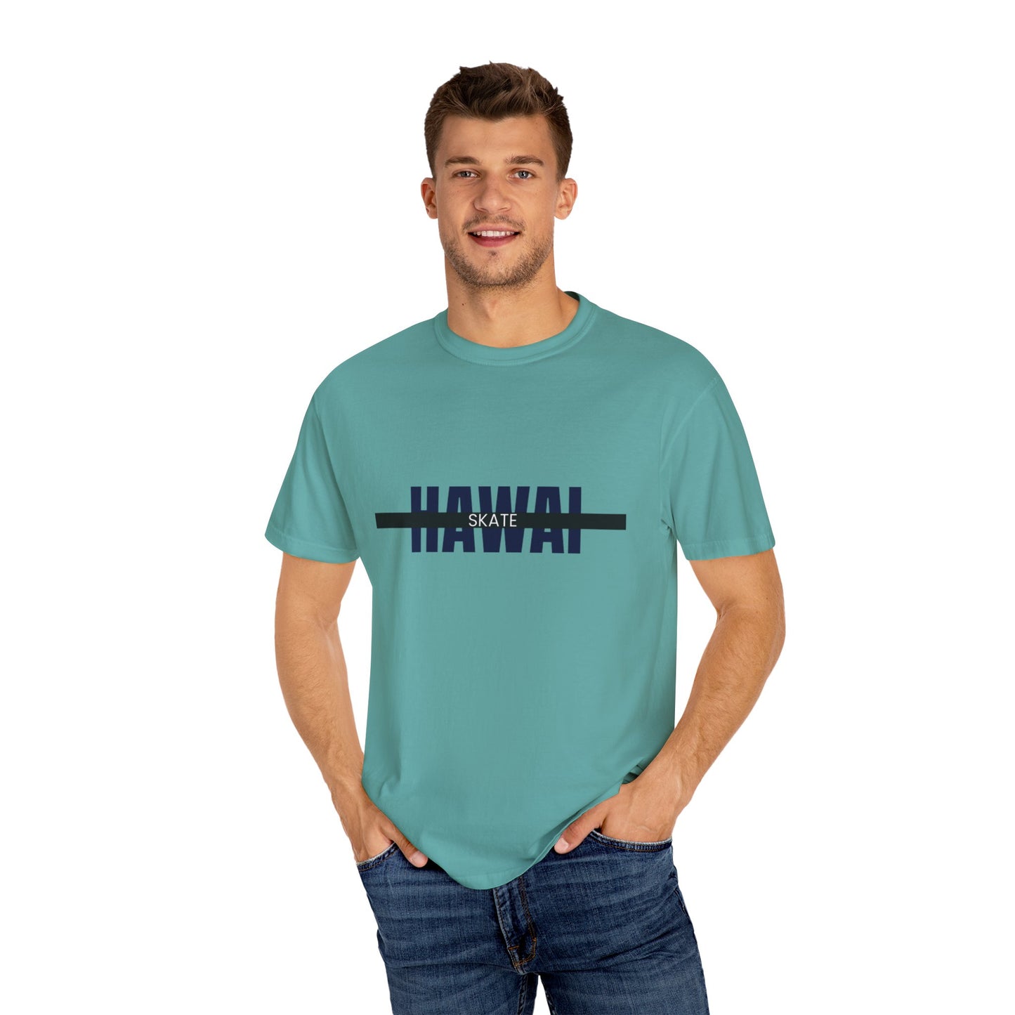 Hawaiian Skate T-Shirt | Unisex Casual Tee, Beachwear, Summer Fashion, Gift for Skaters, Vacation Essential, Graphic Tee