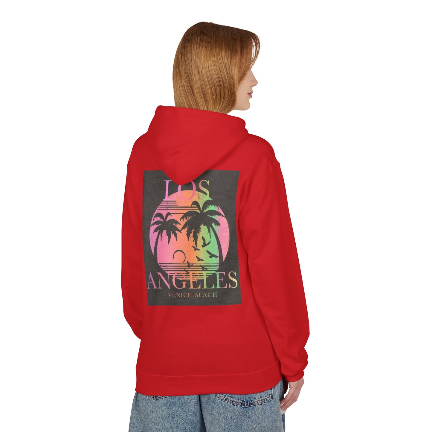 Los Angeles Venice Beach Graphic Hoodie - Cozy Unisex Fleece for Casual Style
