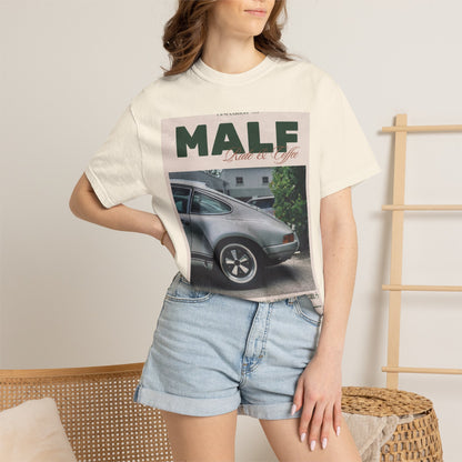 Vintage Porsche Photo Tee — "MALF Live to Ride" Graphic T-Shirt