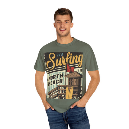 Surf Vibes Unisex T-Shirt - Retro Beach Tee, Casual Style, Summer Wear, Gift for Beach Lovers, Surfing Enthusiasts